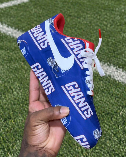 New York Giants Pattern Custom Air Force 1 Sneakers, view 3