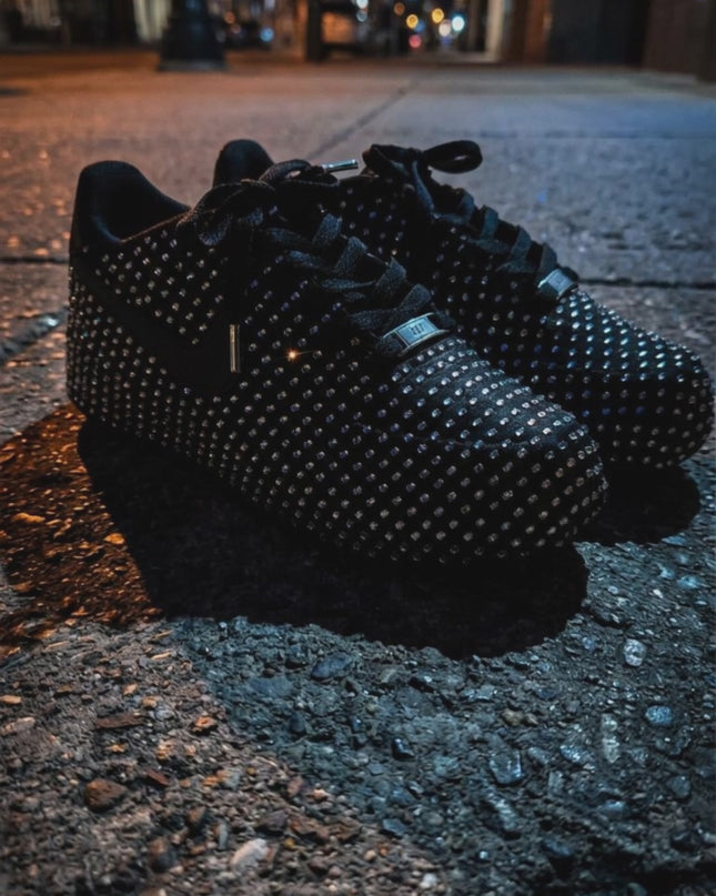 Black Rhinestone AF1