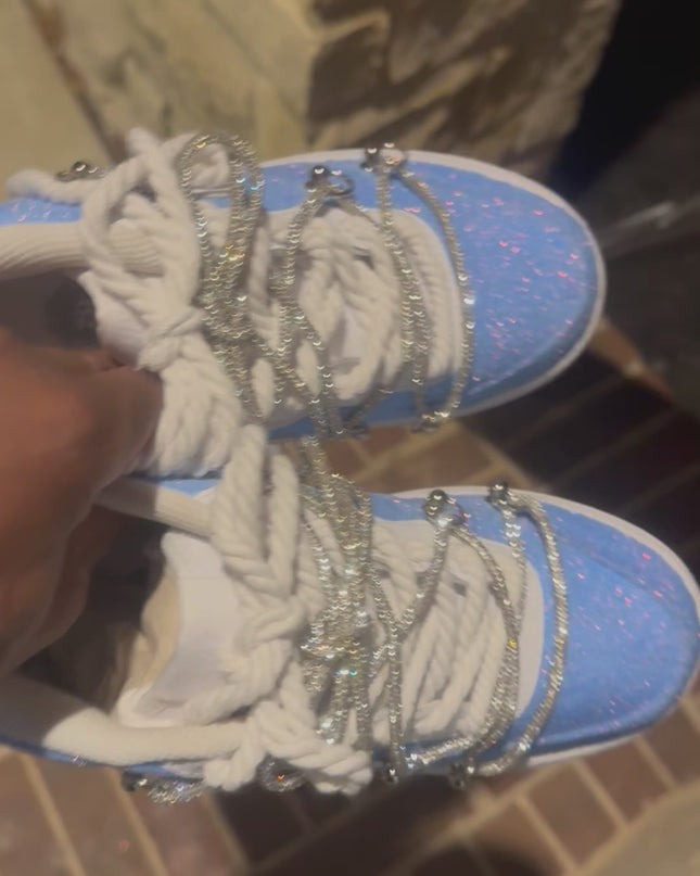 CUSTOM BABY BLUE GLITTER