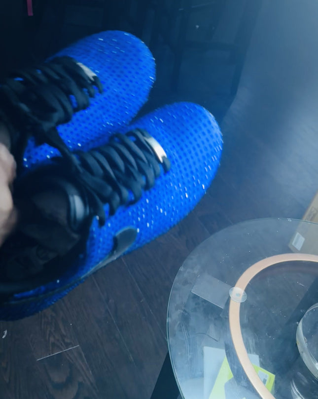 Royal Blue Custom Rhineston AF1